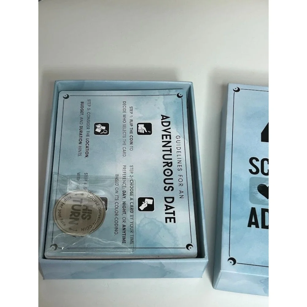 40 Romantic Scratch Off Date Adventures Complete with the Decision Coin